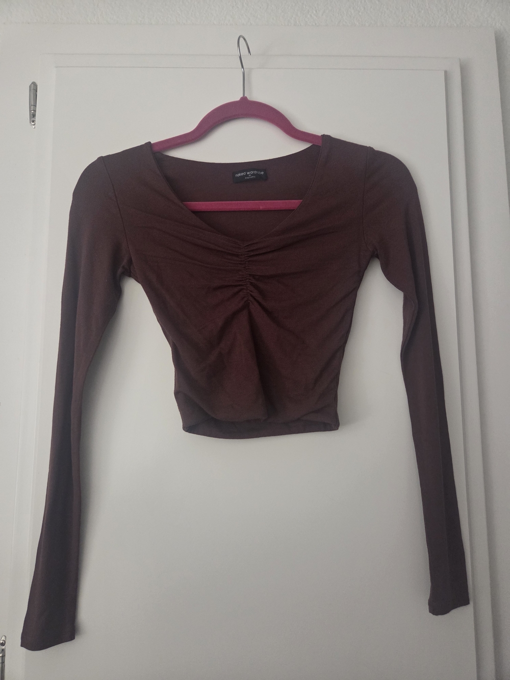 Naked Wardrobe Long-Sleeve Crop Top - Women